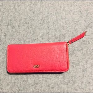 New Cole Haan pink leather wallet